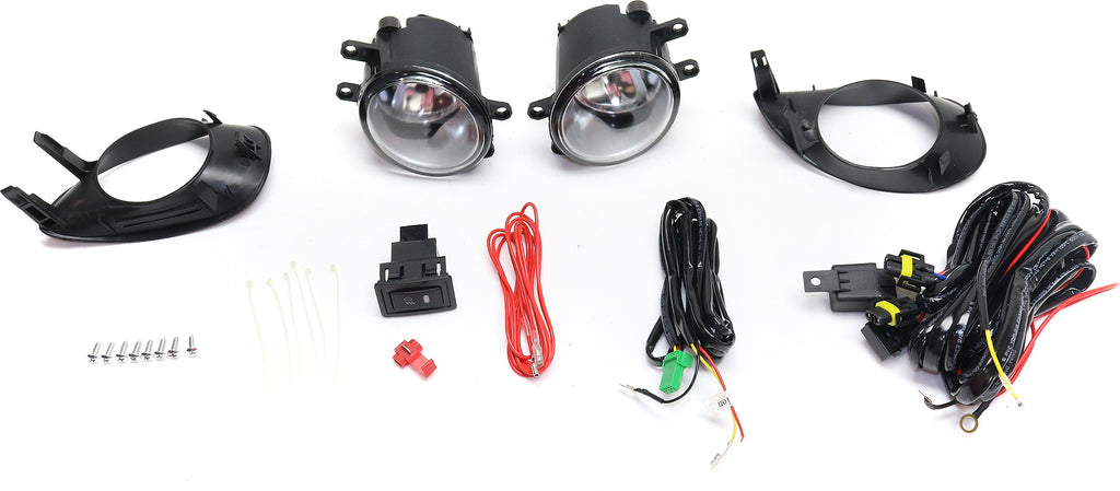 YARIS 06-08 FRONT FOG LAMP RH and LH, Assembly, Halogen, Clear Lens, 2-Door Hatchback