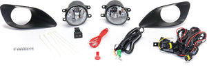 YARIS 07-10 FRONT FOG LAMP RH and LH, Assembly, Halogen, Clear Lens, Sedan