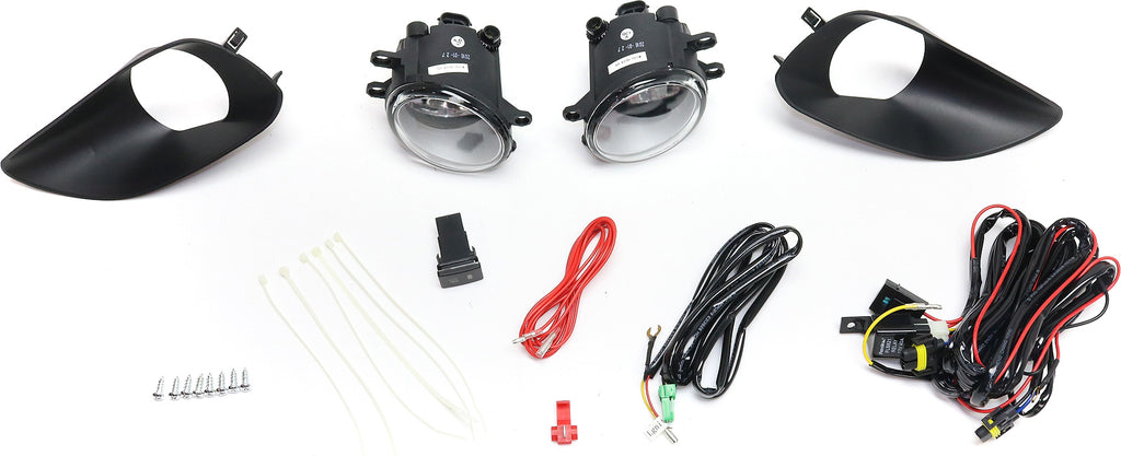 YARIS 07-10 FRONT FOG LAMP RH and LH, Assembly, Halogen, Clear Lens, Sedan