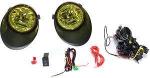 TUNDRA 07-13 FRONT FOG LAMP RH AND LH, Assembly, Halogen, Yellow Lens, Metal Bumper