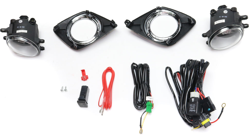 RAV4 08-11 FRONT FOG LAMP RH and LH, Assembly, Halogen, Clear Lens