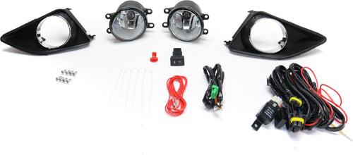 COROLLA 09-10 FRONT FOG LAMP RH AND LH, Assembly, Halogen, Clear Lens