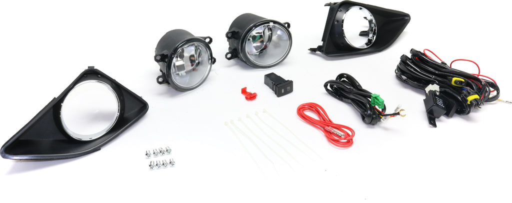 COROLLA 09-10 FRONT FOG LAMP RH AND LH, Assembly, Halogen, Clear Lens