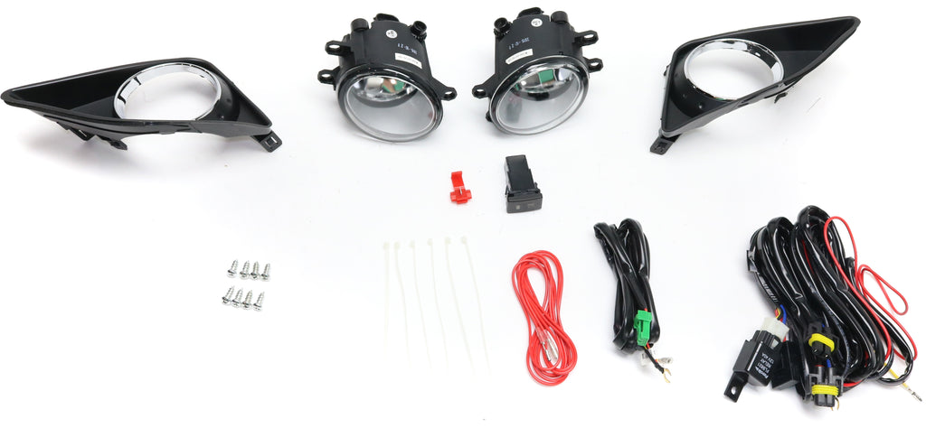 COROLLA 09-10 FRONT FOG LAMP RH AND LH, Assembly, Halogen, Clear Lens