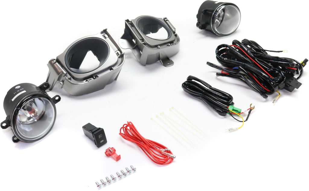 PRIUS 10-11 FRONT FOG LAMP RH AND LH, Assembly, Halogen, Clear Lens
