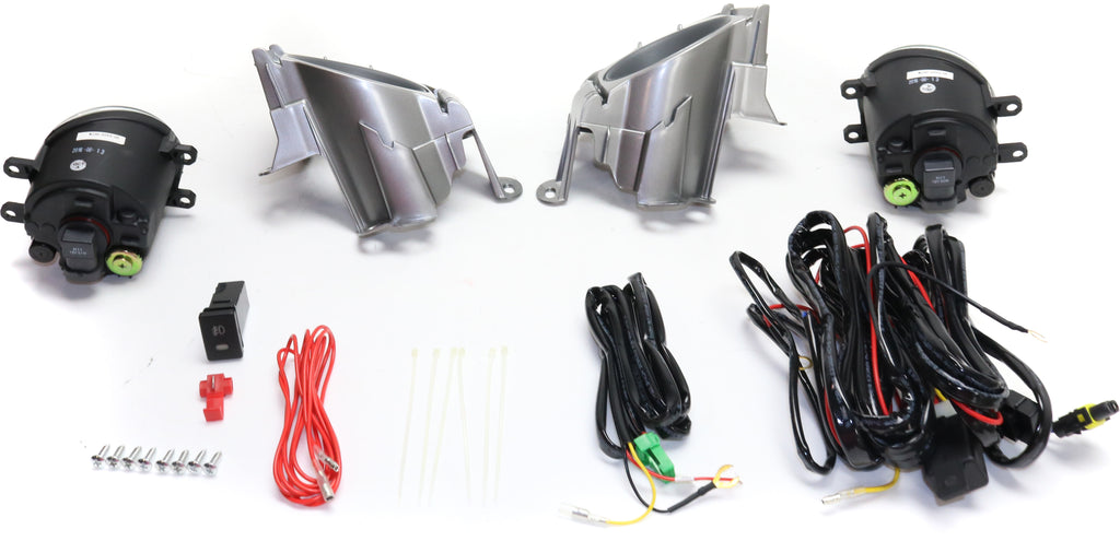 PRIUS 10-11 FRONT FOG LAMP RH AND LH, Assembly, Halogen, Clear Lens