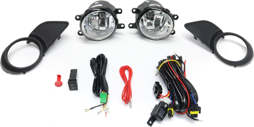 SIENNA 11-18 FRONT FOG LAMP RH AND LH, Assembly, Halogen, Clear Lens