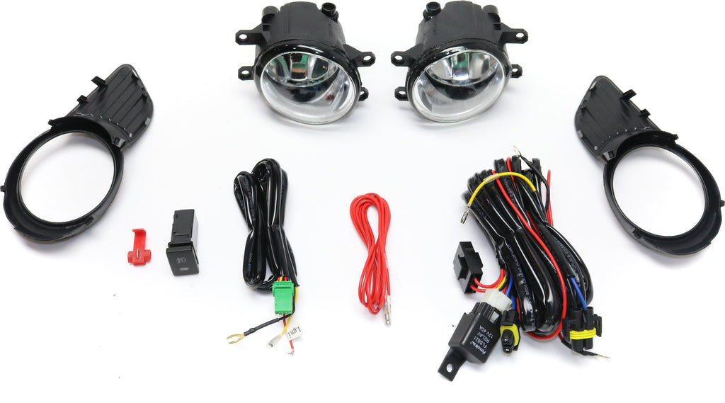 SIENNA 11-18 FRONT FOG LAMP RH AND LH, Assembly, Halogen, Clear Lens