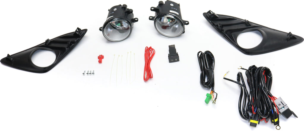 CAMRY 12-14 FRONT FOG LAMP RH AND LH, Assembly, Halogen, Clear Lens, Exc. SE Model