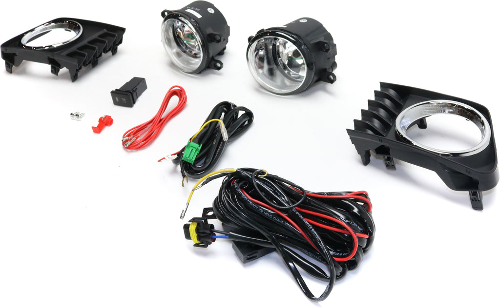 PRIUS V 12-14 FRONT FOG LAMP RH and LH, Assembly, Halogen, Clear Lens