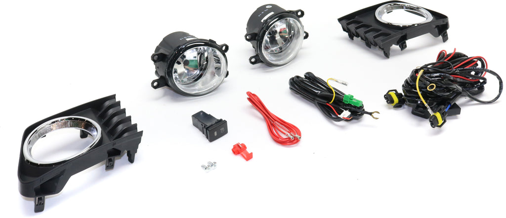 PRIUS V 12-14 FRONT FOG LAMP RH and LH, Assembly, Halogen, Clear Lens