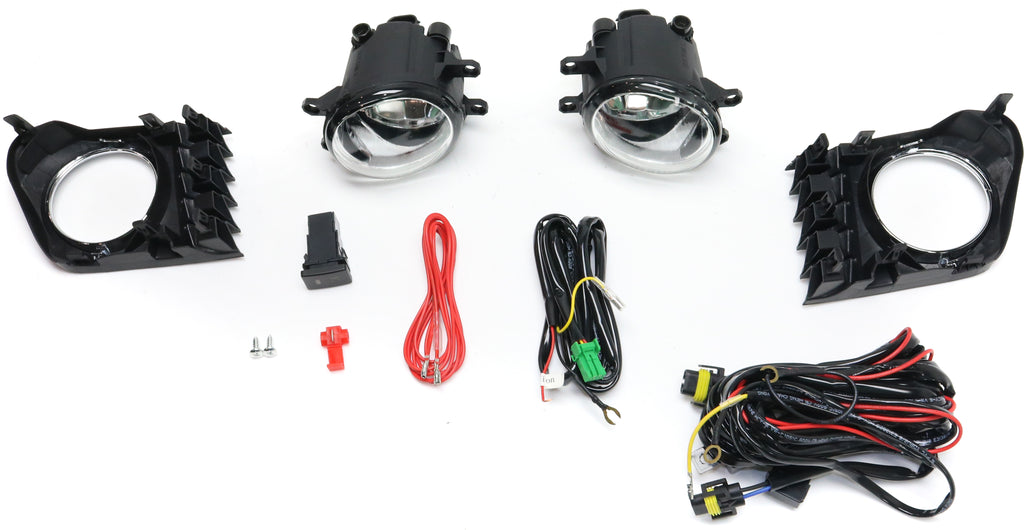 PRIUS V 12-14 FRONT FOG LAMP RH and LH, Assembly, Halogen, Clear Lens