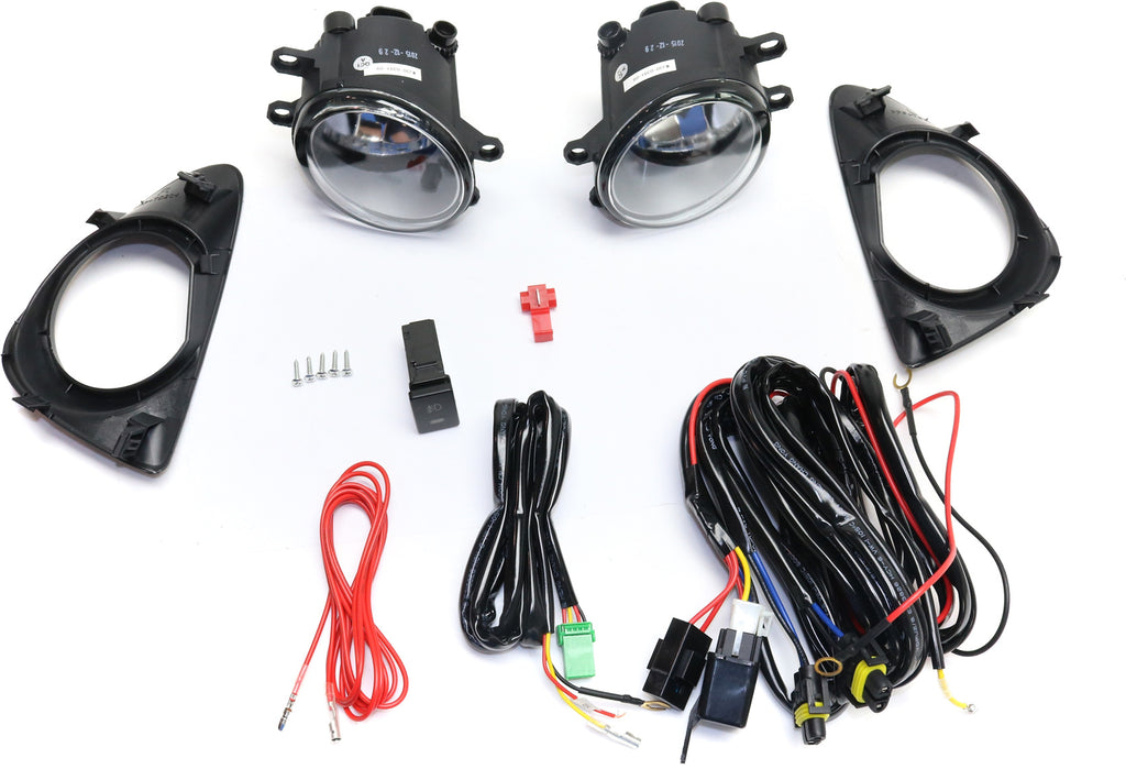 YARIS 12-14 FRONT FOG LAMP RH AND LH, Assembly, Halogen, Clear Lens, Exc. SE Model
