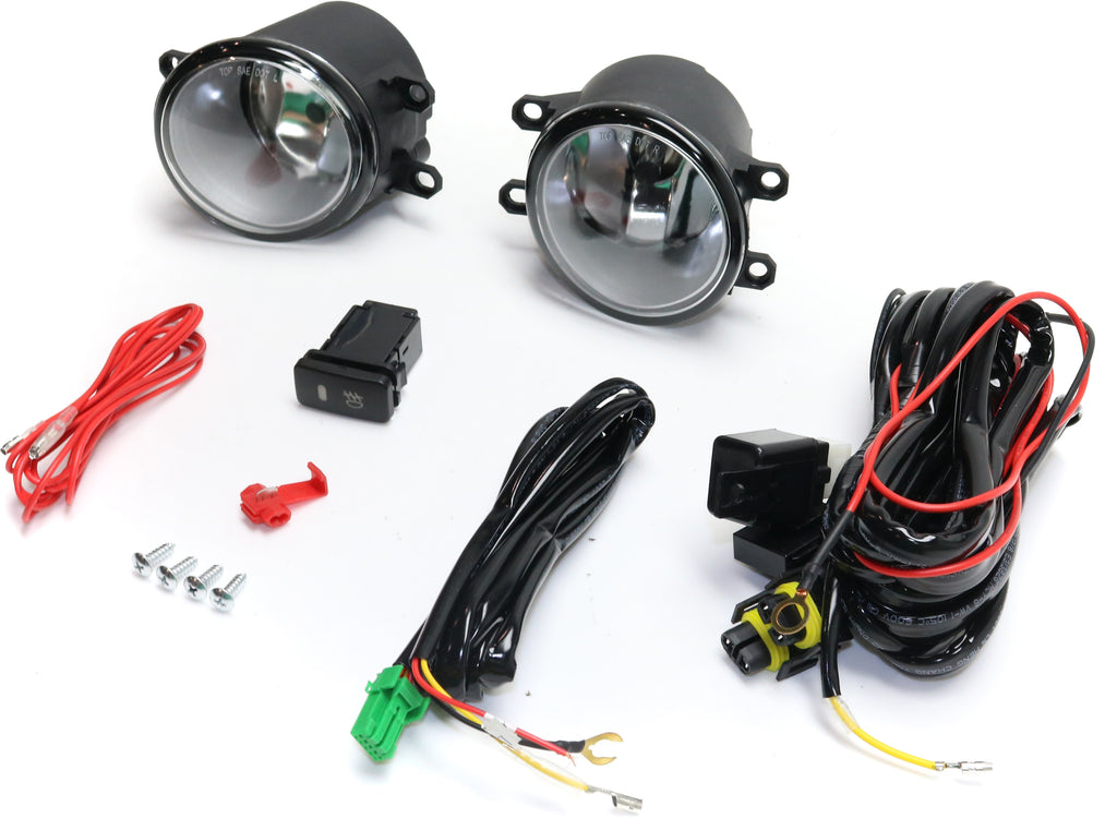TACOMA 12-15 FRONT FOG LAMP RH and LH, Assembly, Halogen, Clear Lens
