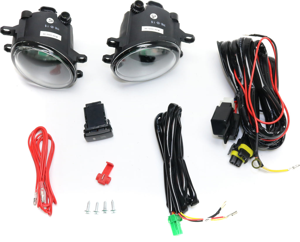 TACOMA 12-15 FRONT FOG LAMP RH and LH, Assembly, Halogen, Clear Lens