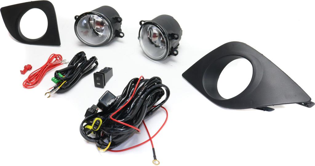 COROLLA 14-16 FRONT FOG LAMP RH AND LH, Assembly, Halogen, Clear Lens