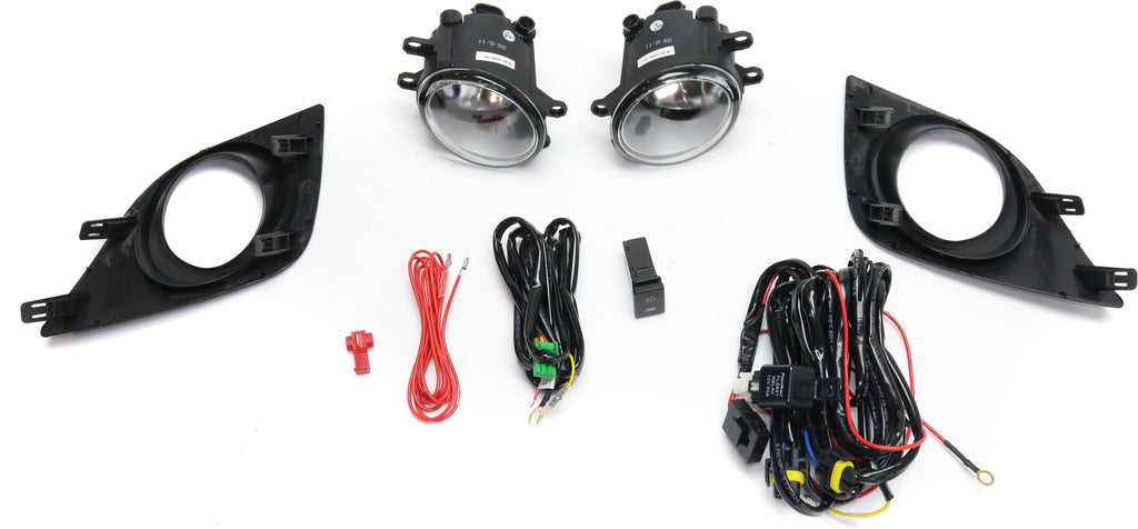 COROLLA 14-16 FRONT FOG LAMP RH AND LH, Assembly, Halogen, Clear Lens