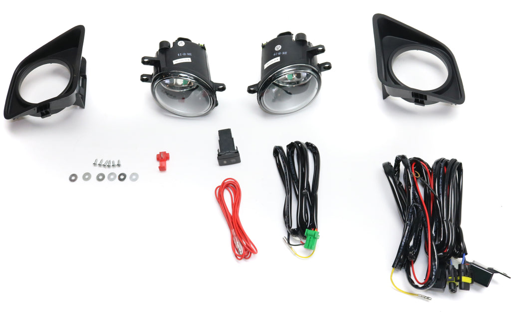 TUNDRA 14-15 FRONT FOG LAMP RH and LH, Assembly, Halogen, Clear Lens