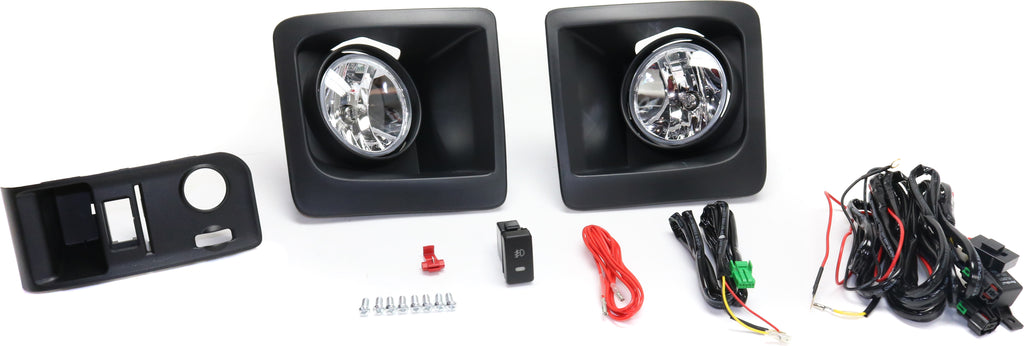 TACOMA 16-18 FRONT FOG LAMP RH and LH, Assembly, Halogen, Clear Lens