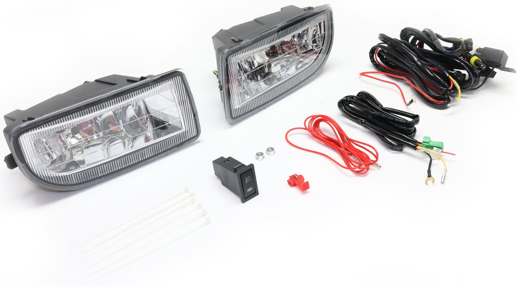 LAND CRUISER 98-07 FRONT FOG LAMP RH and LH, Assembly, Halogen, Clear Lens