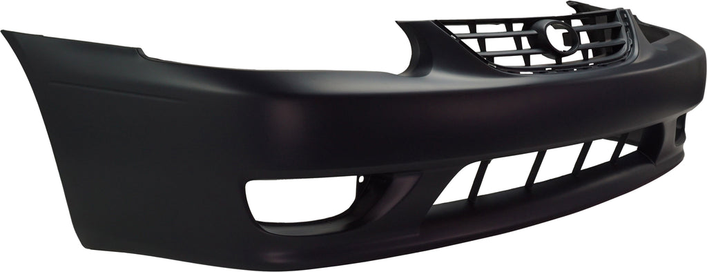 New Front Bumper Cover Primed For 2001-2002 Toyota Corolla Replacement T010306P