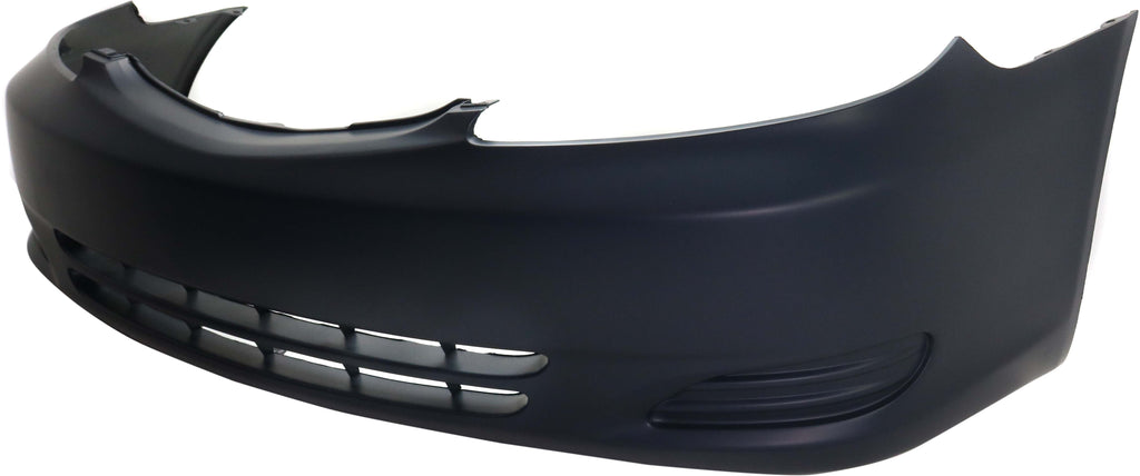 Front Bumper Cover Primed For 2002-2004 Toyota Camry Without Fog Light Holes LE/XLE Models USA Built Vehicle CAPA Replacement T010310PQ