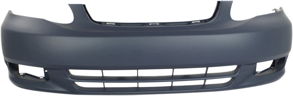 COROLLA 03-04 FRONT BUMPER COVER, Primed, w/o Spoiler Holes, CE/LE Models