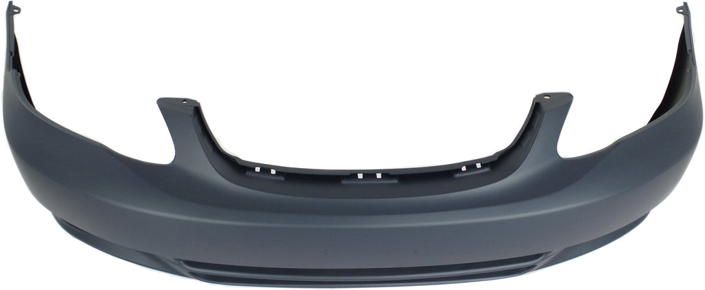 Front Bumper Cover Primed For 2003-2004 Toyota Corolla Without Spoiler Holes CE/LE Models Replacement T010317P