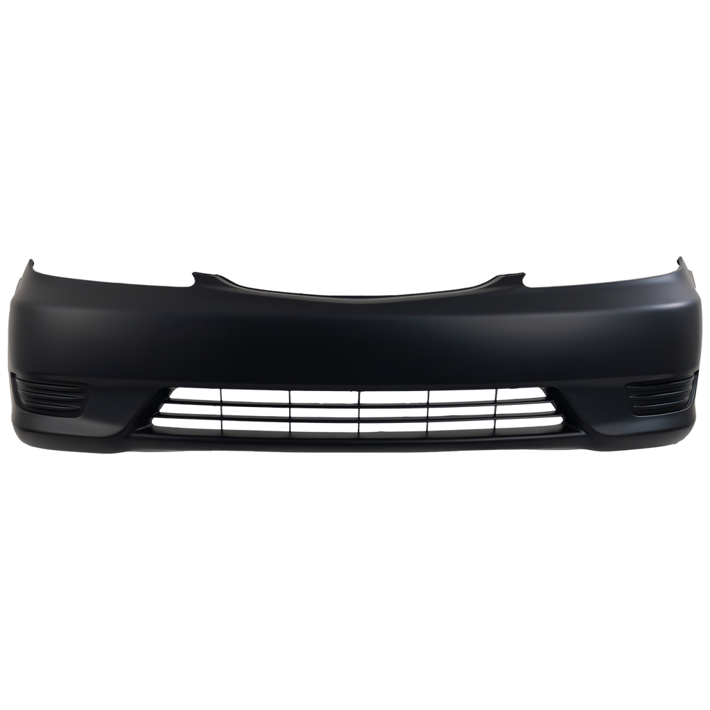 Front Bumper Cover Primed For 2005-2006 Toyota Camry Without Fog Light Holes LE/XLE Models USA Built Vehicle CAPA Replacement T010325PQ