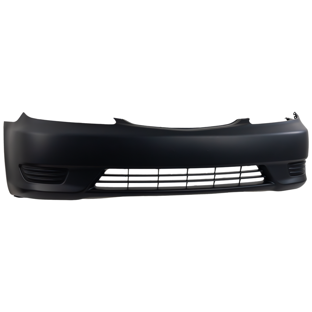 Front Bumper Cover Primed For 2005-2006 Toyota Camry Without Fog Light Holes LE/XLE Models USA Built Vehicle CAPA Replacement T010325PQ