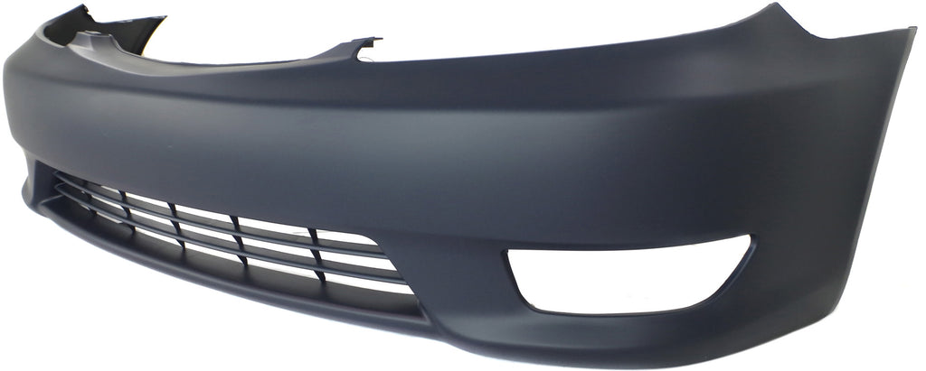 Front Bumper Cover Primed For 2005-2006 Toyota Camry With Fog Light Holes SE Model USA Built Vehicle Replacement T010326P