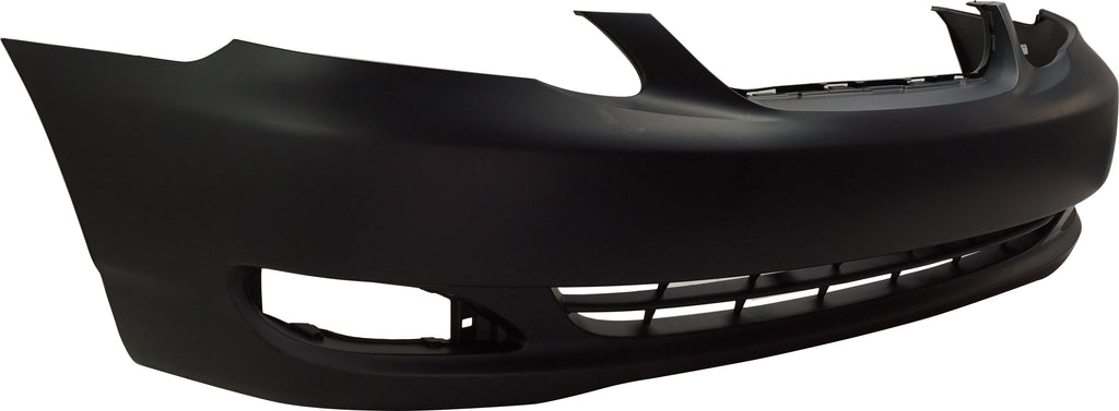 Front Bumper Cover Primed CAPA For Toyota Corolla 2005 - 2008 Without Spoiler Holes CE | LE Models Replacement T010331PQ