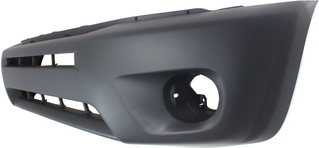 Front Bumper Cover Primed For Toyota Rav4 2004 - 2005 Without Wheel Opening Flare Hole Replacement T010336