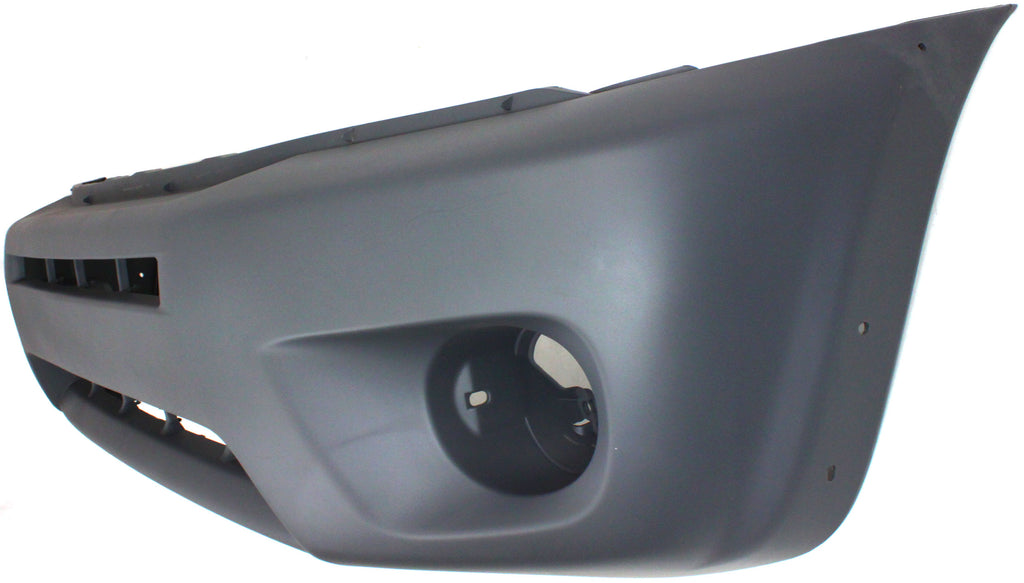 Front Bumper Cover Primed For Toyota Rav4 2004 - 2005 With Wheel Opening Flare Hole Replacement T010337