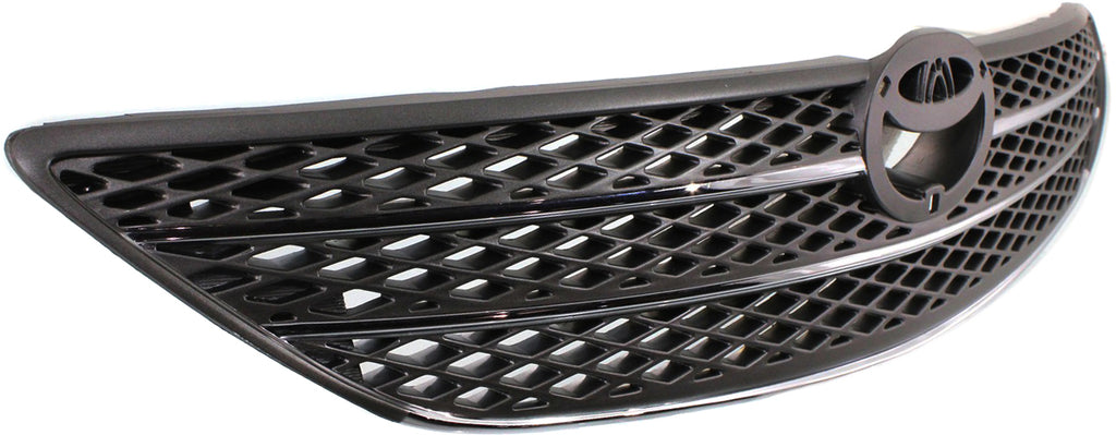 CAMRY 02-04 GRILLE, Painted Gray Shell and Insert, LE/XLE Models, w/o Action Pkg