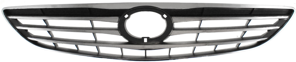 CAMRY 05-06 GRILLE, ABS Plastic, Chrome Shell/Painted Silver Insert, USA Built, LE/XLE Model