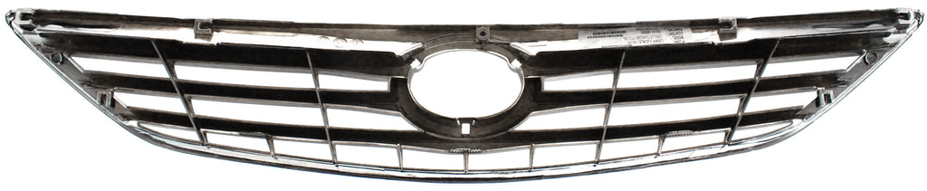 CAMRY 05-06 GRILLE, ABS Plastic, Chrome Shell/Painted Silver Insert, USA Built, LE/XLE Model