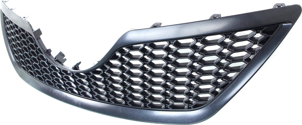 CAMRY 07-09 GRILLE, Painted Black Shell and Insert, SE Model