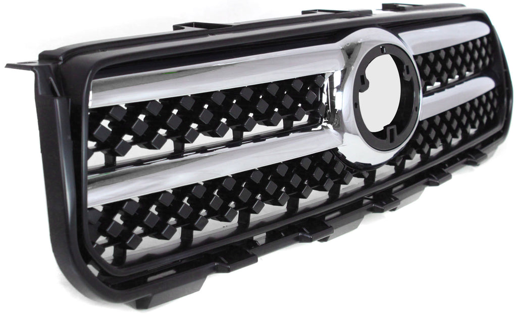 RAV4 06-08 GRILLE, Black Shell and Insert, w/Chrome Molding, 2.4L Eng, Limited Model