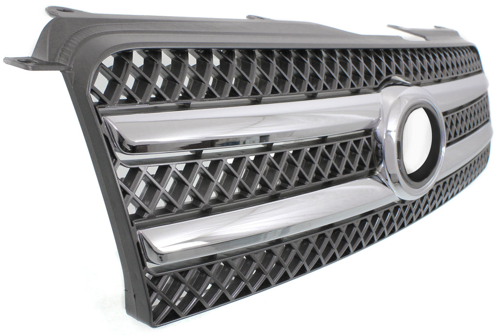 HIGHLANDER 06-07 GRILLE, ABS Plastic, Painted Black Shell and Insert