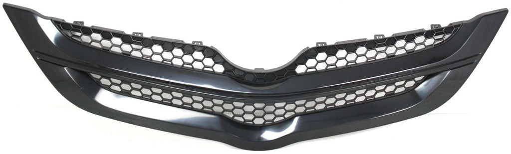 YARIS 07-08 GRILLE, Plastic, Textured Black Shell and Insert, Sedan