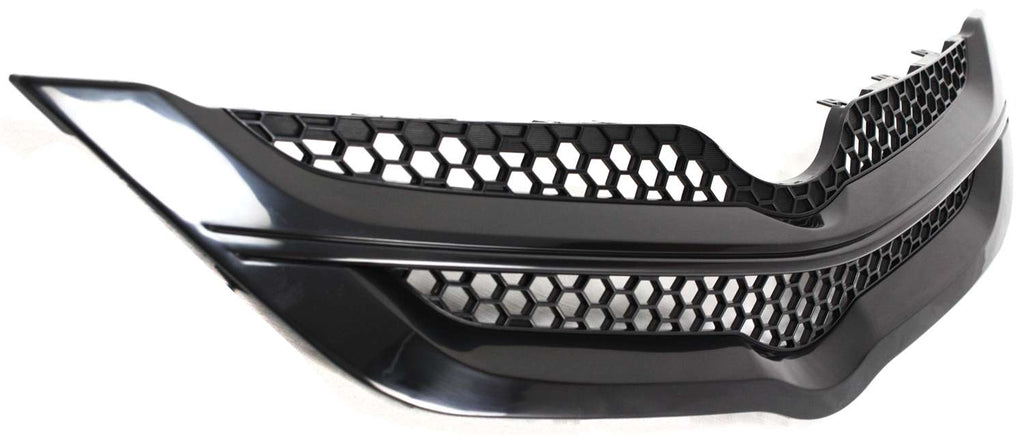 YARIS 07-08 GRILLE, Plastic, Textured Black Shell and Insert, Sedan