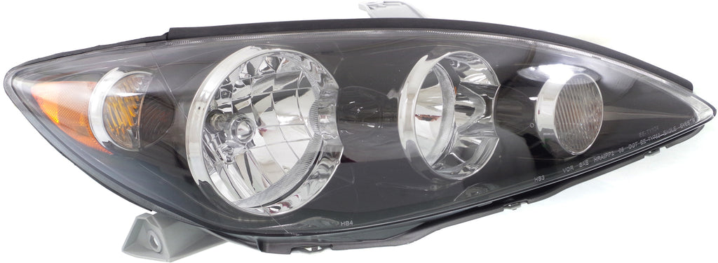 CAMRY 05-06 HEAD LAMP RH, Assembly, Halogen, Black Interior, SE Model, USA Built Vehicle