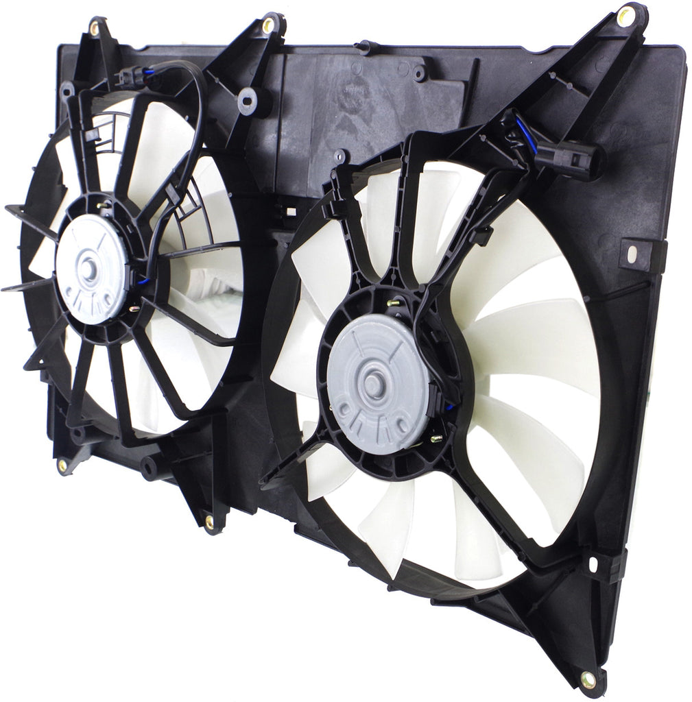 HIGHLANDER 01-07/RX300 01-03 RADIATOR FAN ASSEMBLY, Dual Fan, (Highlander, 6 Cyl. Engine, Exc. Hybrid Model, w/o Towing Package)