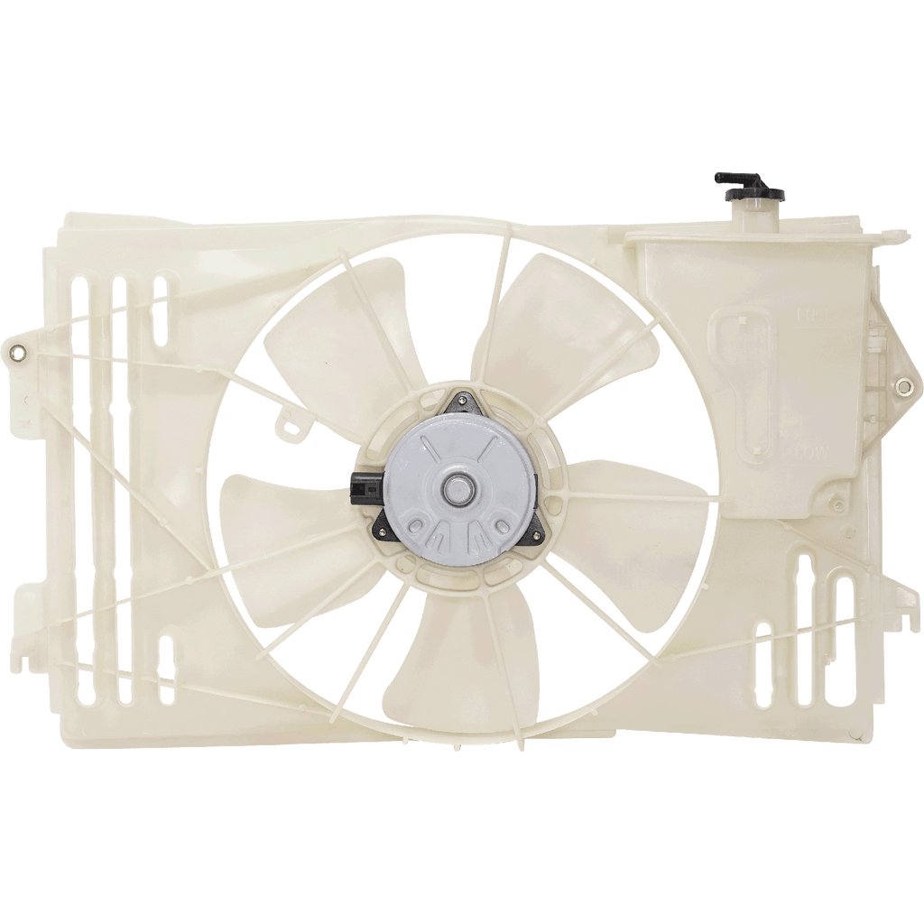 COROLLA/VIBE 03-08 RADIATOR FAN SHROUD ASSEMBLY, Includes Coolant Tank