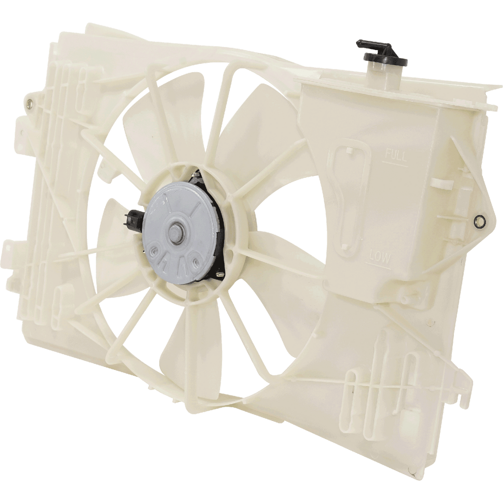 COROLLA/VIBE 03-08 RADIATOR FAN SHROUD ASSEMBLY, Includes Coolant Tank