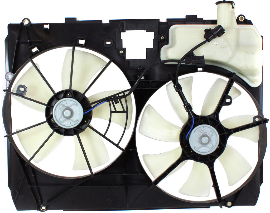 SIENNA 04-05 RADIATOR FAN SHROUD ASSEMBLY, w/ Tow Pckg., Includes Coolant tank; w/o Control module