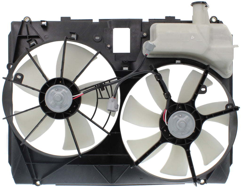 SIENNA 04-05 RADIATOR FAN SHROUD ASSEMBLY, w/o Tow Pckg., Includes Coolant tank; w/o Control module