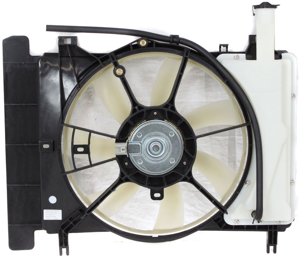 YARIS 07-19 RADIATOR FAN ASSEMBLY, Hatchback/(Sedan 07-12), Includes Coolant tank