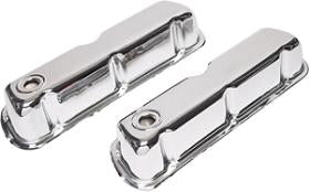 SB FORD CHROME BAFFLED VALVE COVERS